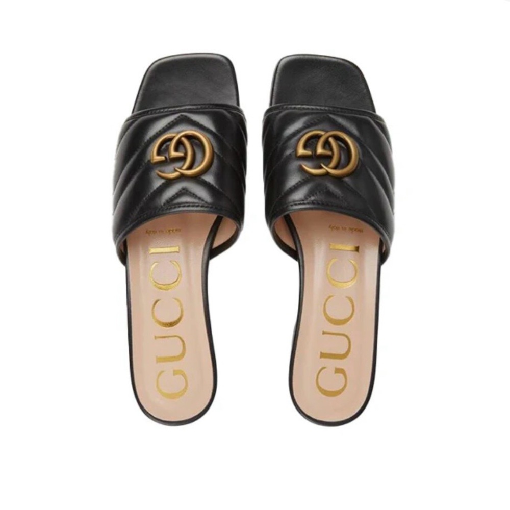 Gucci Jolie Quilted Mules
